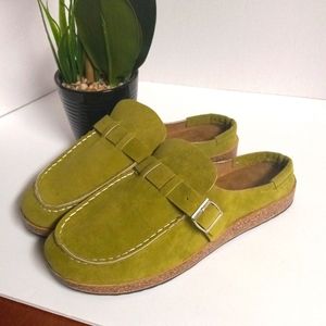 Women Slip-on Loafer Mule Flats Shoes Square Toe Backless Slipper Casual